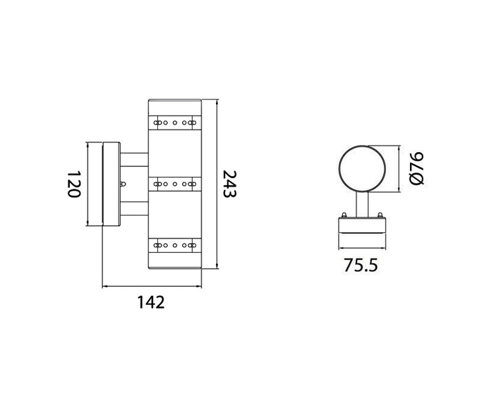 BT1050 UP-3 x 12LED